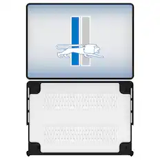 Front. Keyscaper - Detroit Lions Linen MacBook Case - Pro 14 in - Multicolor.