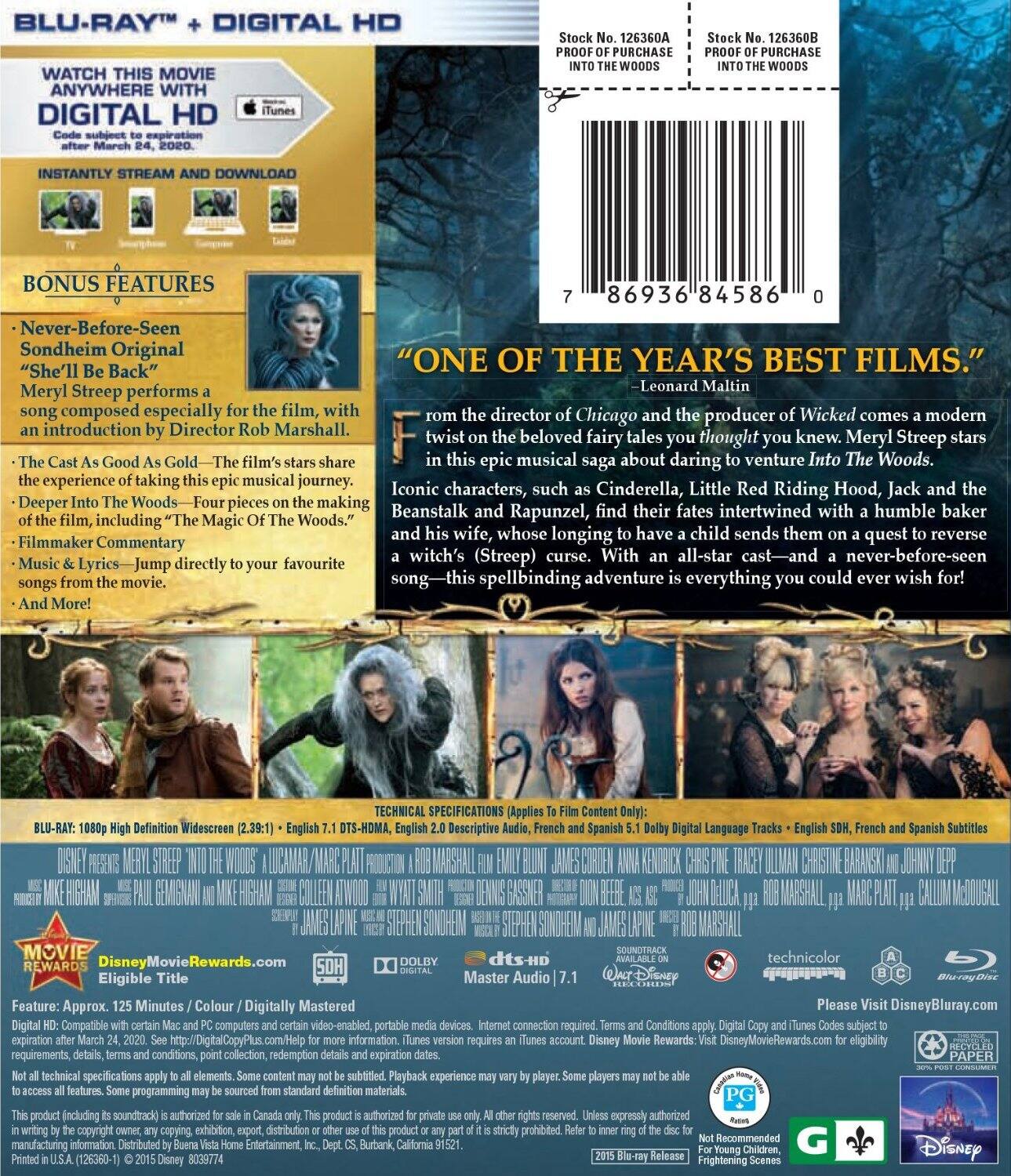 Alt View 1. Into the Woods   - BLU-RAY.