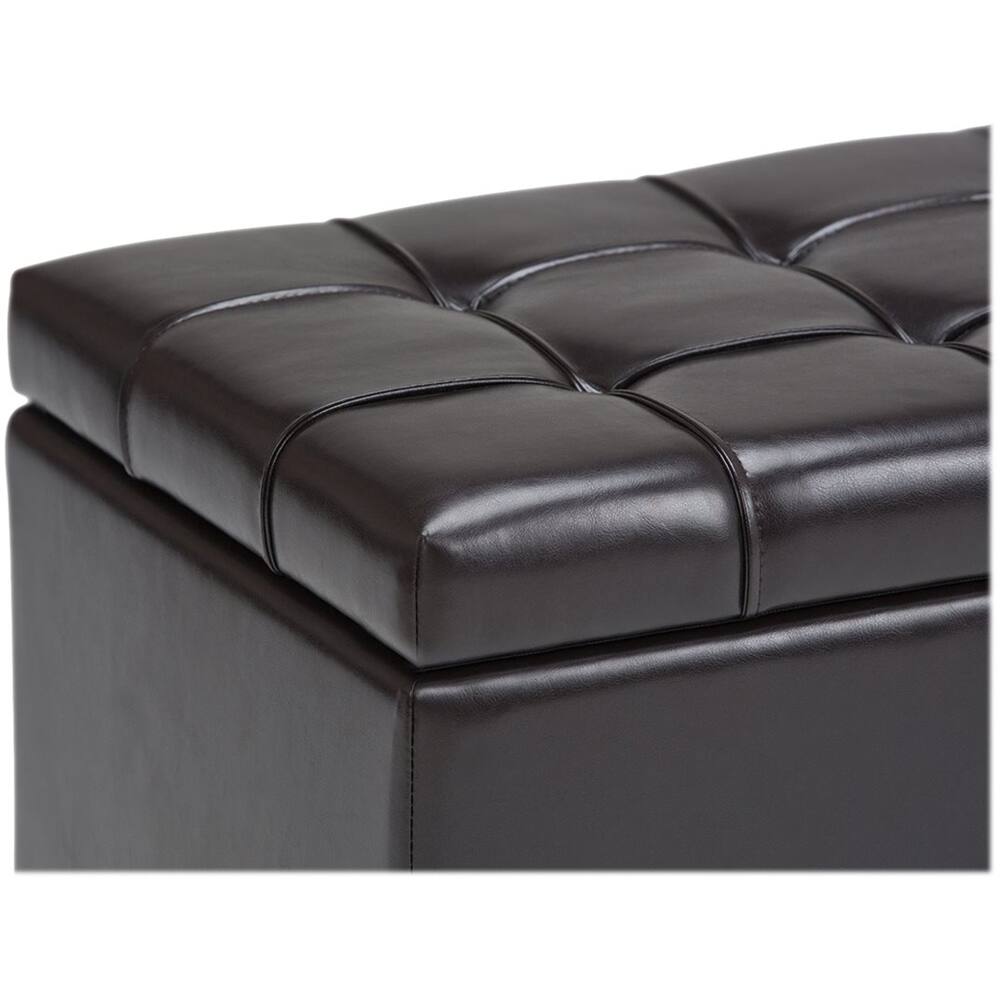 Alt View 12. Simpli Home - Sienna Storage Ottoman Bench - Tanner's Brown.