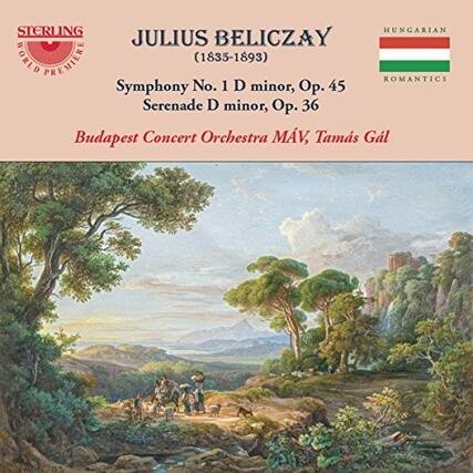 Sure, here is the corrected and grouped text:
---
**STERLING WORLD PREMIERE**
**JULIUS BELICZAY**
(1835-1893)
HUNGARIAN ROMANTICS
**Symphony No. 1 D minor, Op. 45**
**Serenade D minor, Op. 36**
**Budapest Concert Orchestra MAV, Tamas Gal**
---