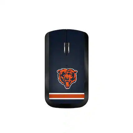 Front. Keyscaper - Chicago Bears Stripe Wireless Mouse - Multicolor.