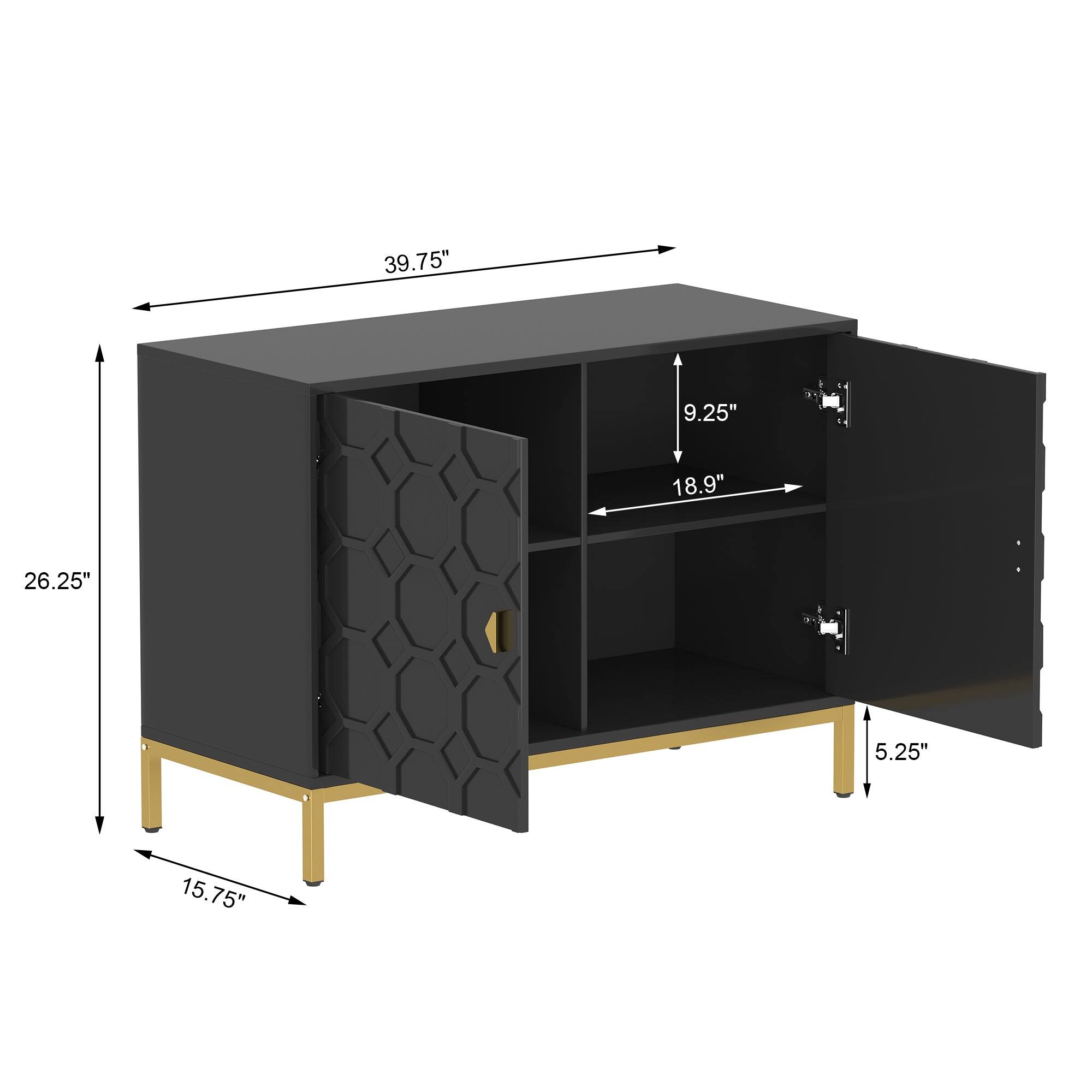 39.75" - height
26.25" - width
15.75" - depth
9.25" - depth of the drawer
18.9" - width of the drawer
5.25" - height of the drawer