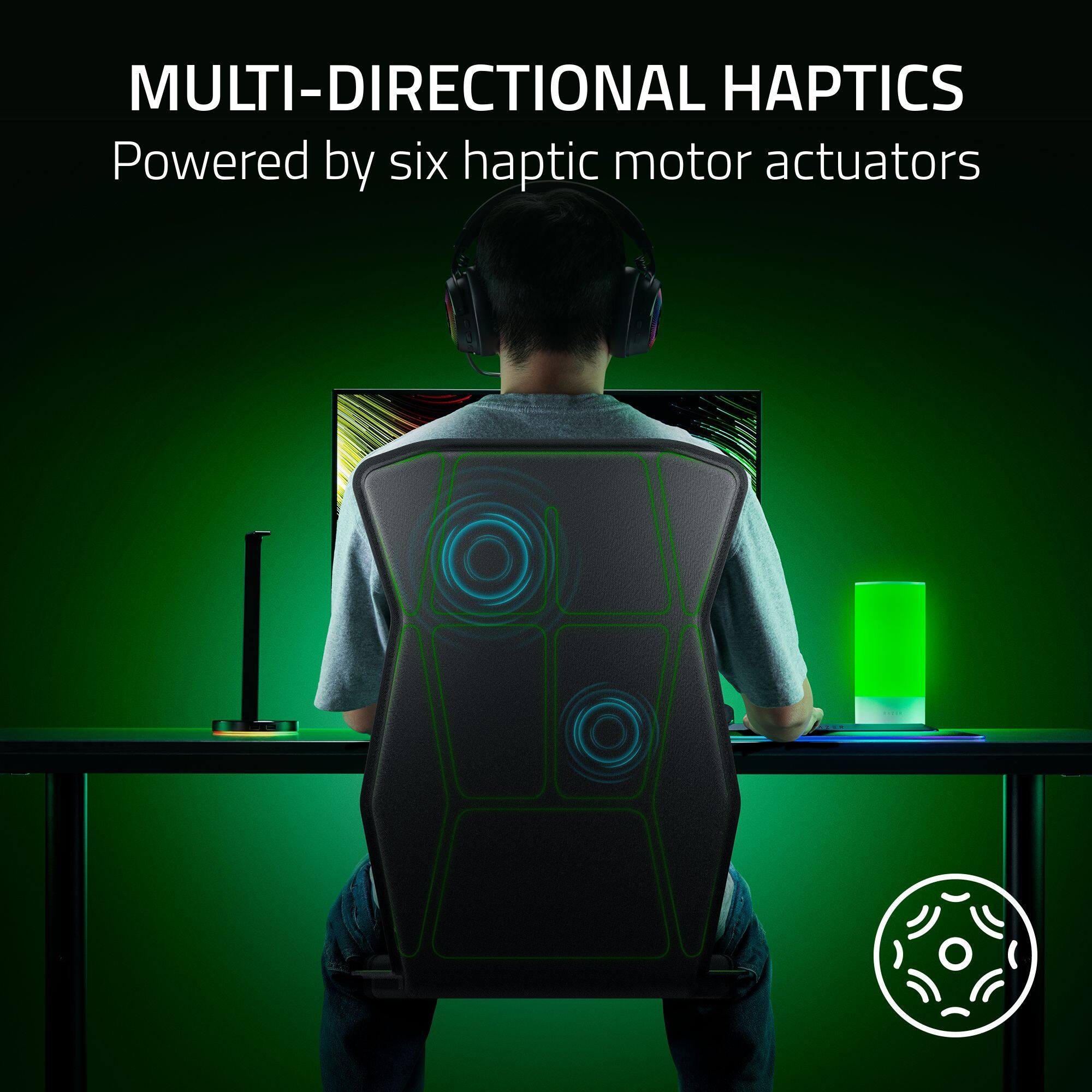MULTI-DIRECTIONAL HAPTICS Powered by six haptic motor actuators