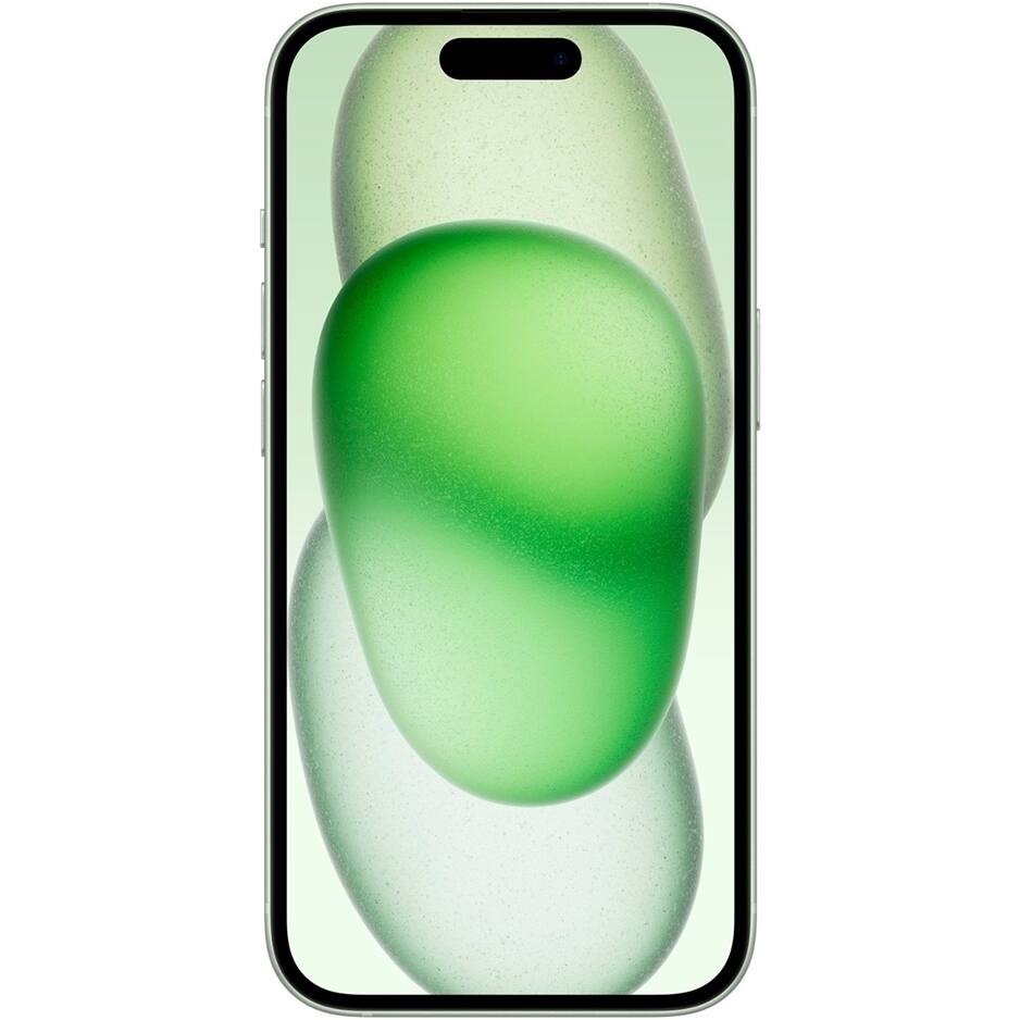 Angle. Apple - iPhone 15 128GB 6.1" 5G Fully Unlocked,  - Green.