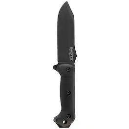 KA-BAR - 5.5" Straight Edge Fixed Blade Becker Crewman Knife w/ Sheath - Black