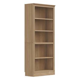 VAUXHILL & CO. - Halston Standard Bookcase Adjustable Storage Shelving Unit - Oak