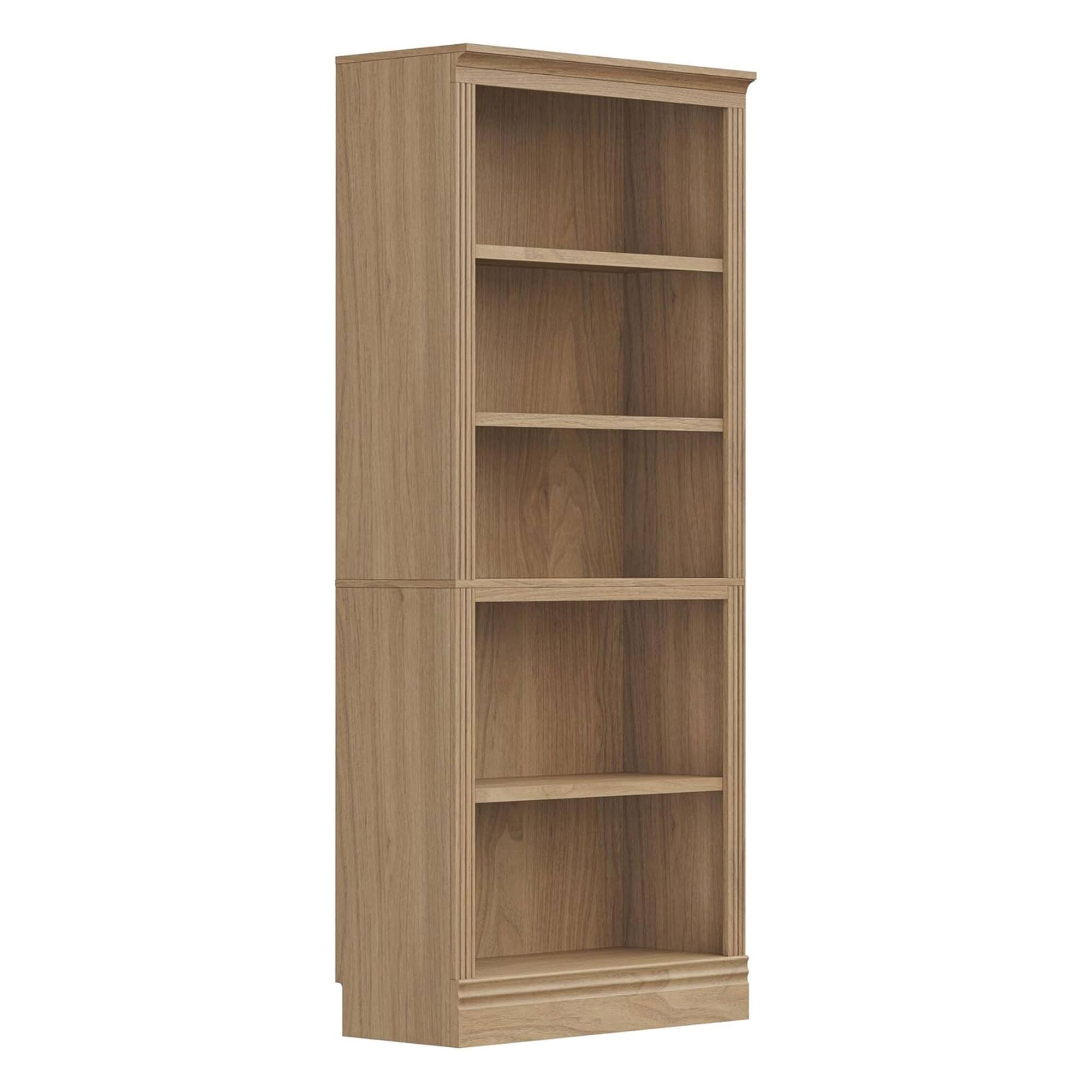 Front. VAUXHILL & CO. - VAUXHILL & CO. Halston Standard Bookcase Adjustable Storage Shelving Unit, Oak - Oak.