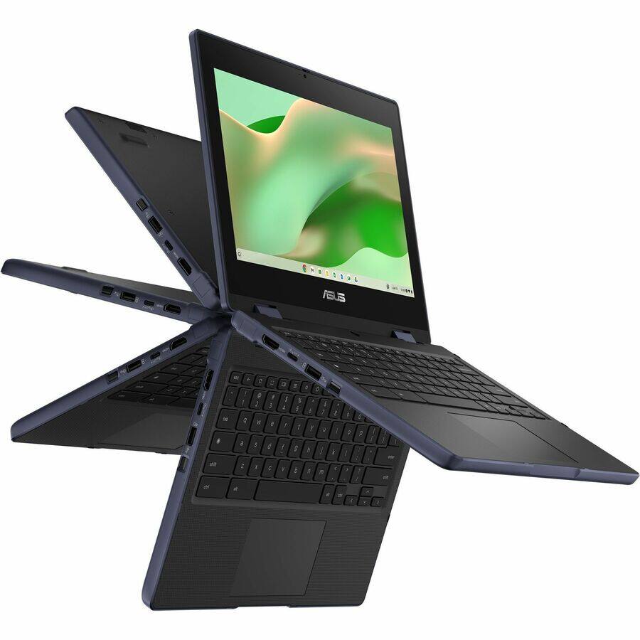 Alt View 7. ASUS - Asus Chromebook CZ11 Flip CZ1104FM2A-YZ42T 11.6" Touchscreen Rugged Convertible 2 in 1 Chromebook - HD - Octa-core (ARM - Gray.