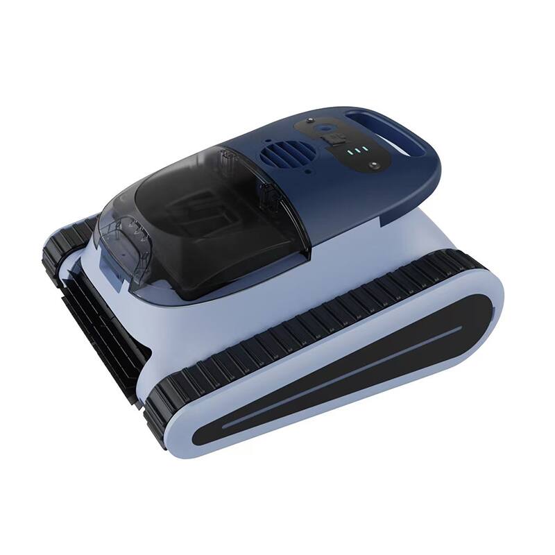Alt View 4. Loheer - Loheer Cordless Robotic Pool Cleaner for In-Ground Pools up to 2150 sq.ft, App Control, Floor & Wall - Blue.