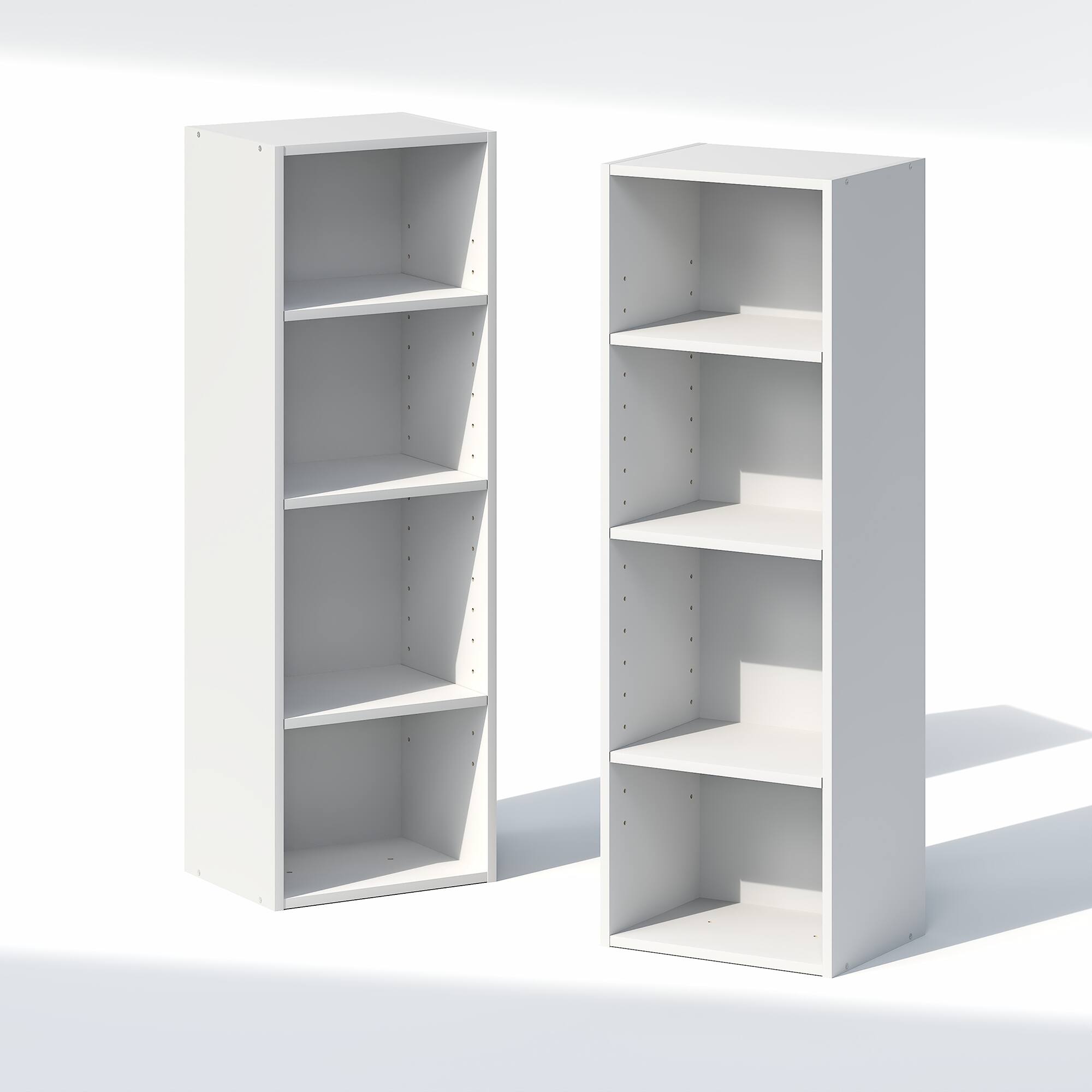 Alt View 7. Furinno - PASIR 8-Tier Closet Organizers and Storage, Adjustable Storage Organizer, Closet Storage, 12-In, for Closet, Bedroom - White.