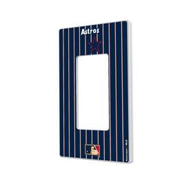 Keyscaper - Houston Astros 1975-1981 Cooperstown Pinstripe Single Rocker Light Switch Plate - Multicolor