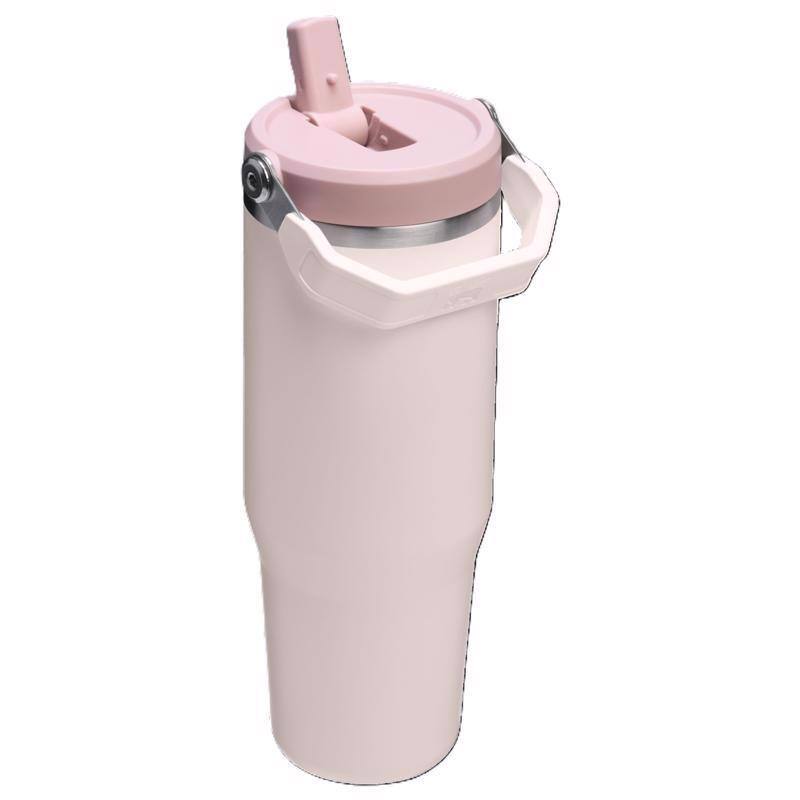Alt View 2. Stanley - IceFlow 2.0 30 oz BPA Free Insulated Straw Tumbler - Rose Quartz.