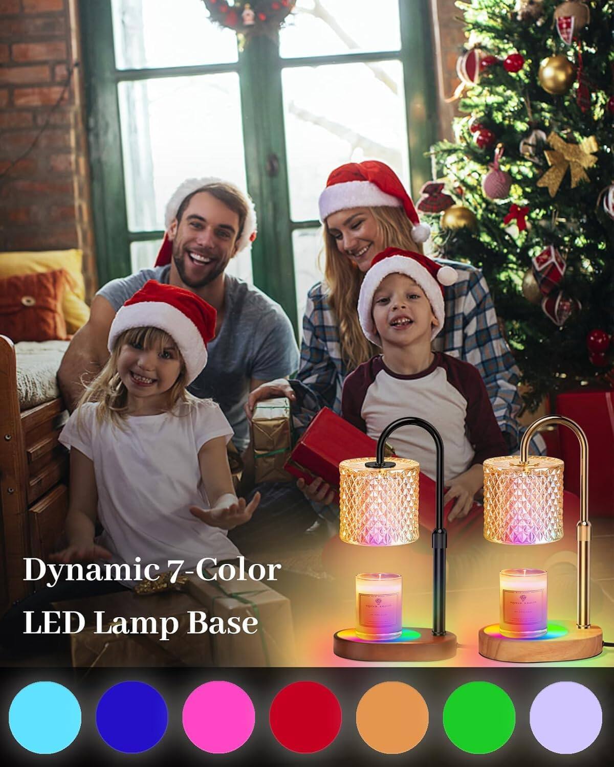 Dynamic 7-Color LED Lamp Base