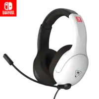 Turtle Beach - Airlite Fit Wired Over-Ear Gaming Headset for Nintendo Switch, Nintendo Switch Lite & Nintendo Switch - OLED Model - White & Black - Front_Zoom