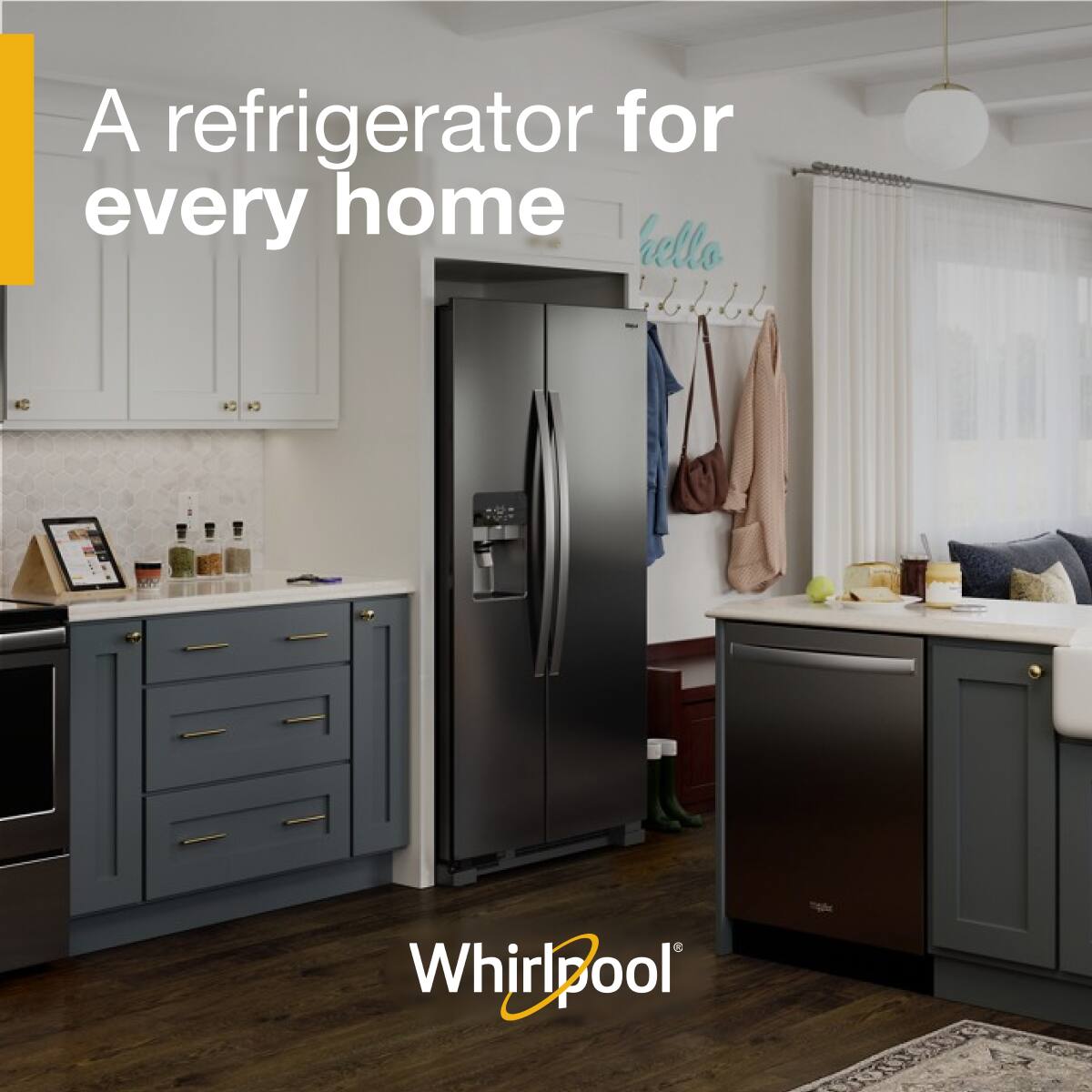 A refrigerator for every home

hello

Whirlpool