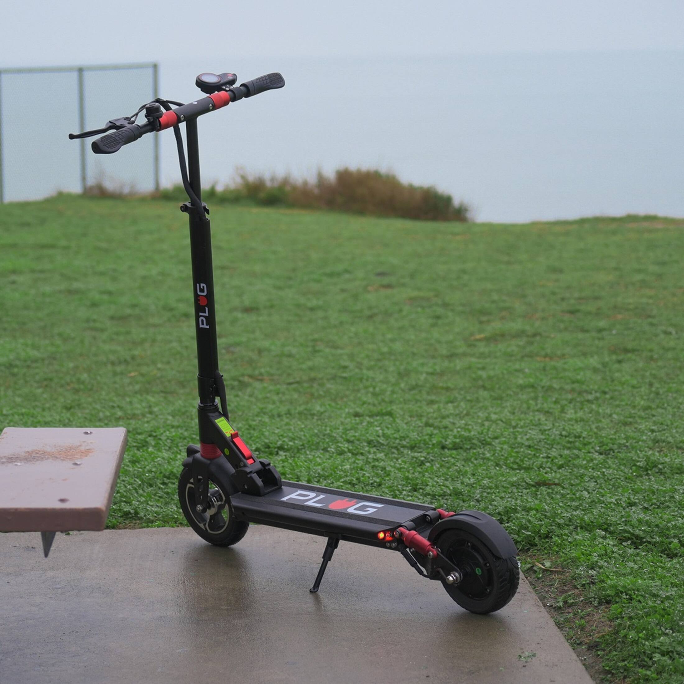 Alt View 9. GoPowerBike - GoPowerBike PlugCity Foldable Electric Scooter, 500W motor 48V Battery, UL2272 - Black.