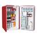 Left. Magic Chef - 3.2-Cu. Ft. ENERGY-STAR Certified Retro Mini Fridge Manual Defrost - Red.
