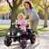 Alt View 1. Gymax - Gymax 24V 2-Seater 4-Wheeler Quad Electric Vehicle w/ 4 Motors Soft Start LED Lights Pink - Pink.
