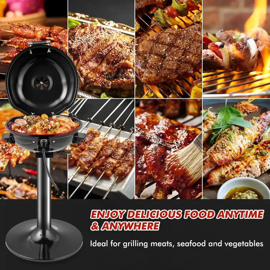 ENJOY DELICIOUS FOOD ANYTIME & ANYWHERE Ideal for grilling meats, seafood and vegetables