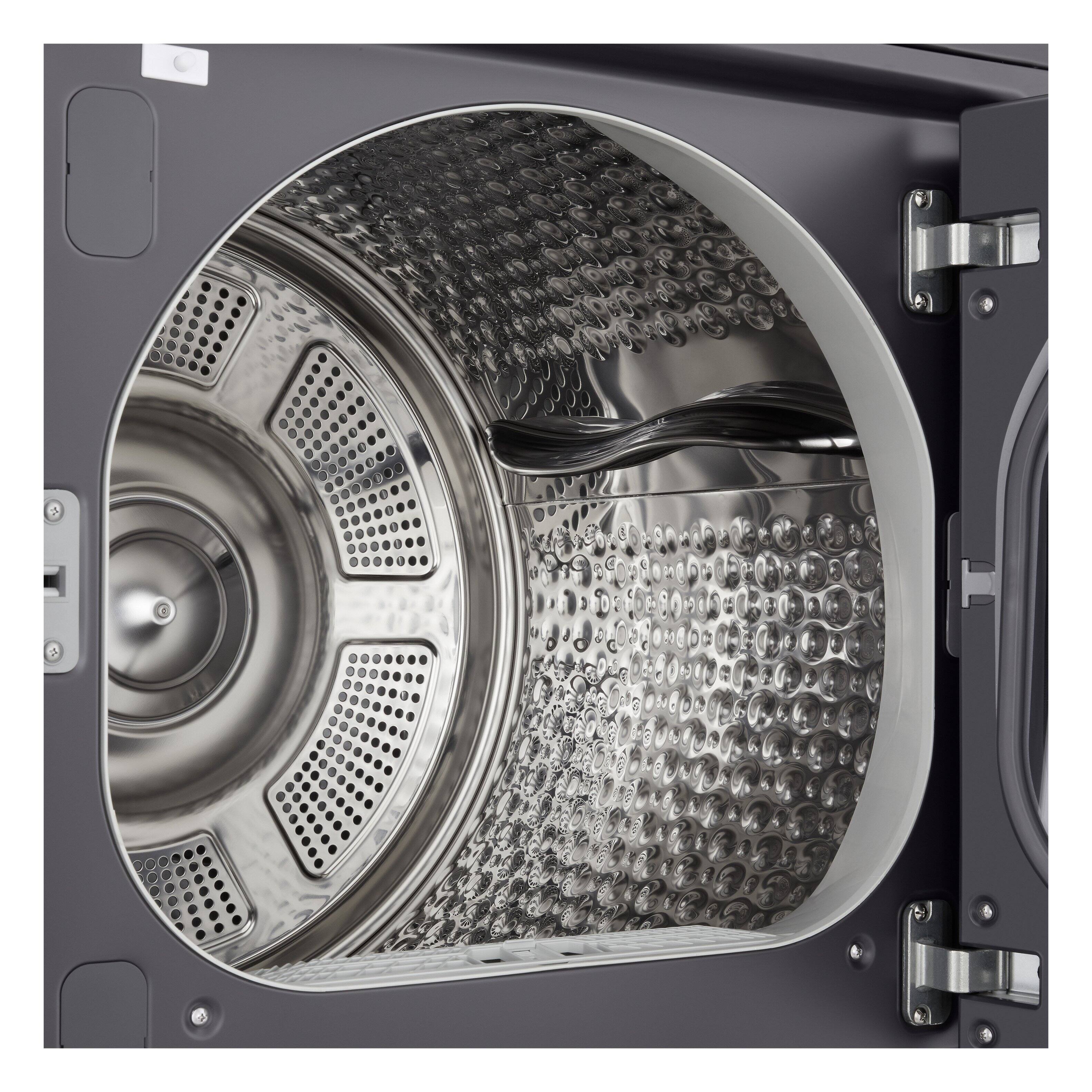 Alt View 14. LG - 7.3 Cu. Ft. Smart Ventless Electric Dryer with Heat Pump and AI Sensing - Matte Black.
