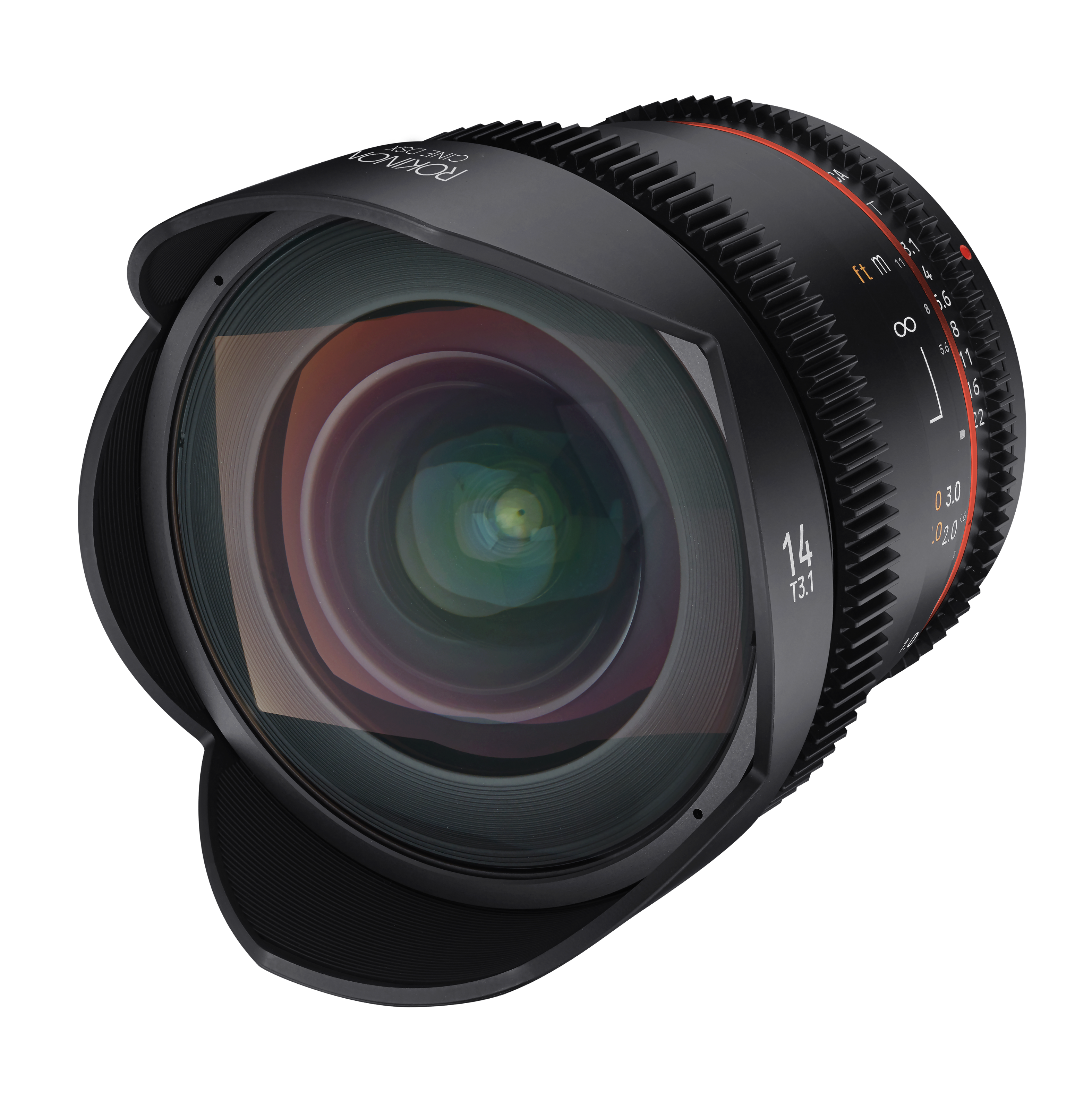Rokinon - CINE DSX 14mm T3.1 Cinema Lens for Canon EF - Black - Front_Zoom