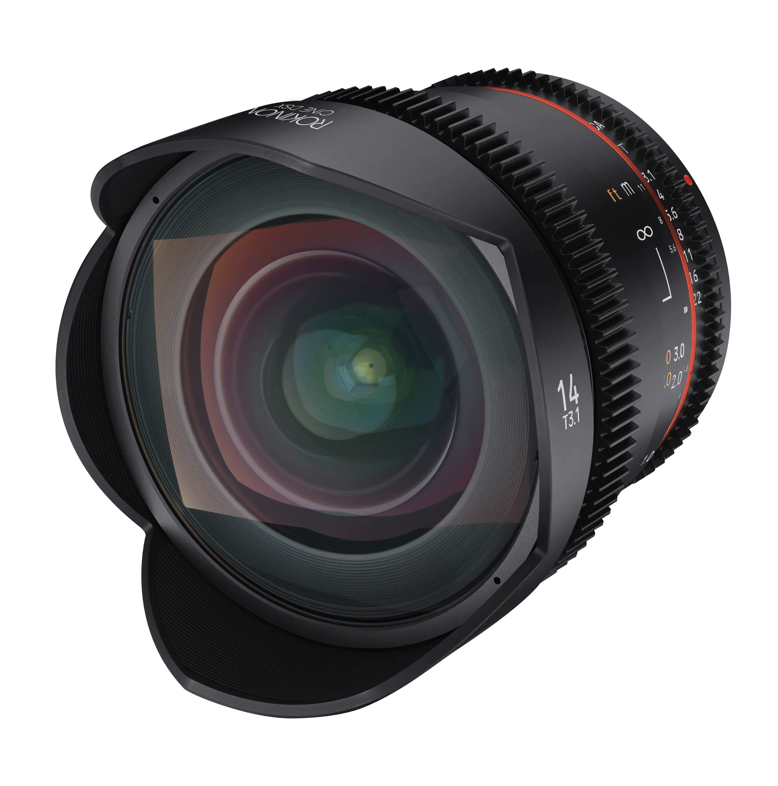 Rokinon
14mm
T3.1
ft m
∞ 5.6 11 16 22
0.30 0.20
38162
16 11 22 6 030 0 14
.020%