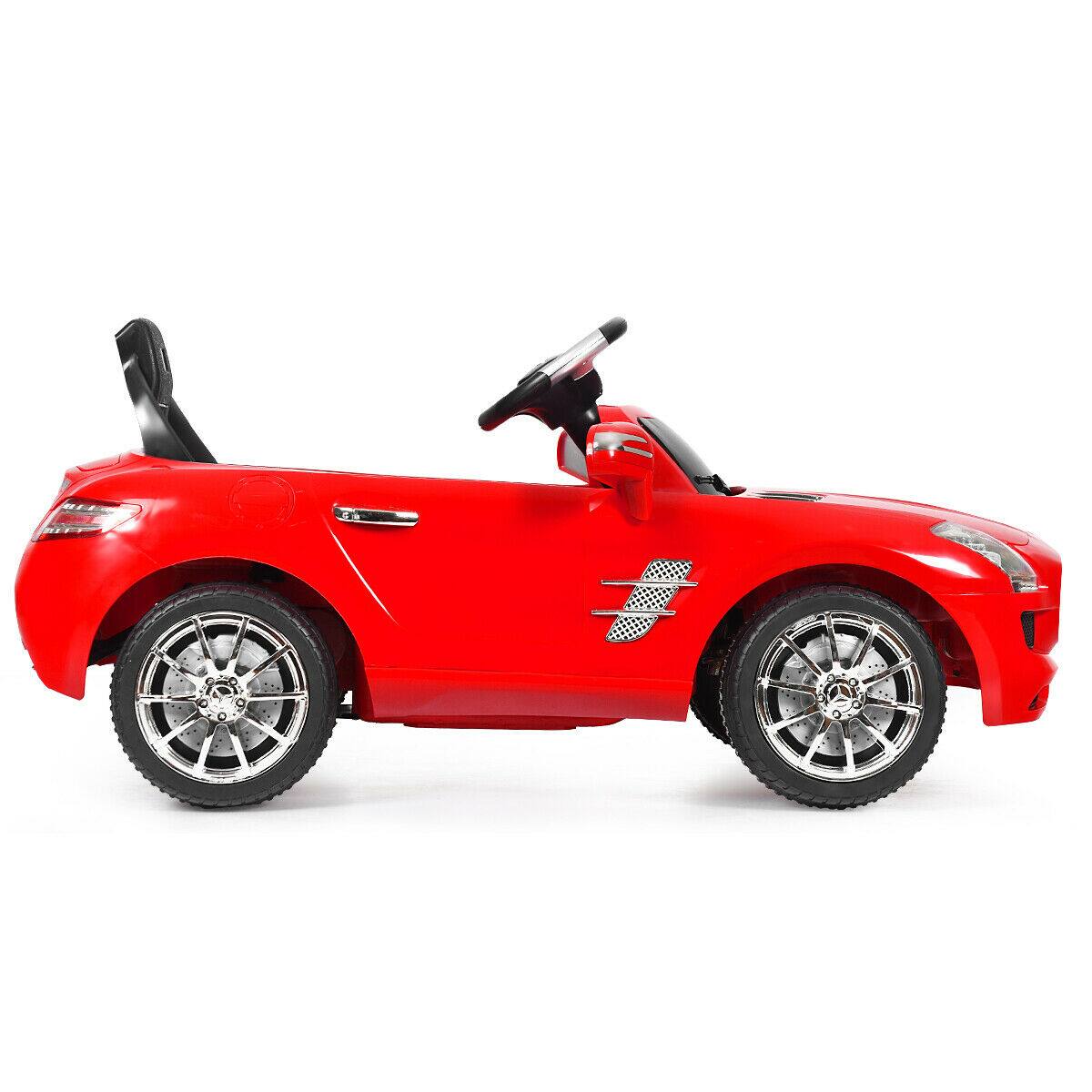 Alt View 4. Gymax - Gymax Kids Ride on Car Mercedes-Benz SLS w/ R/C Parental Remote Control MP3 Red - Red.