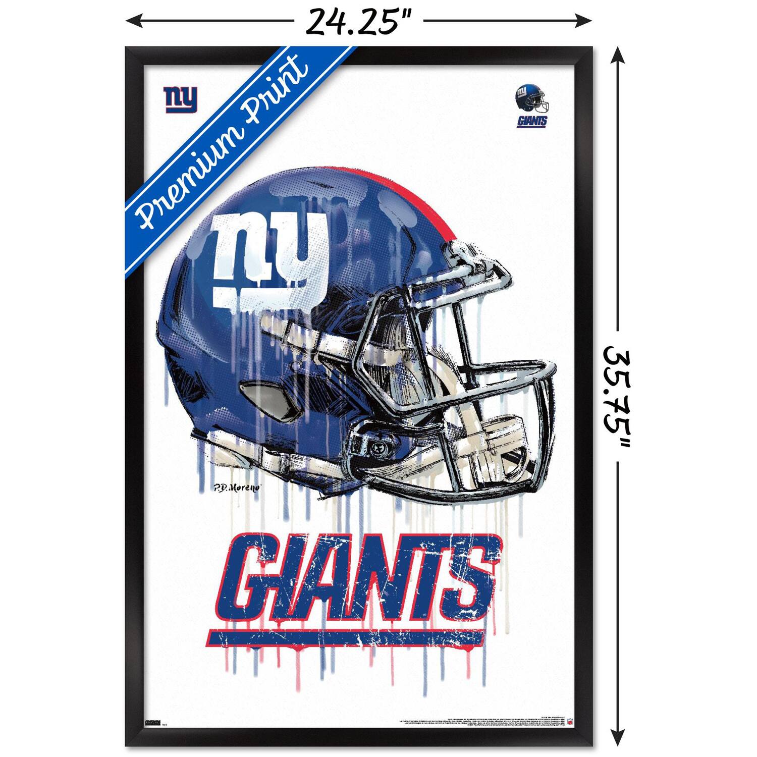 24.25" x 35.75"  
Premium Print  
ny  
GIANTS  
R.P. Moreno