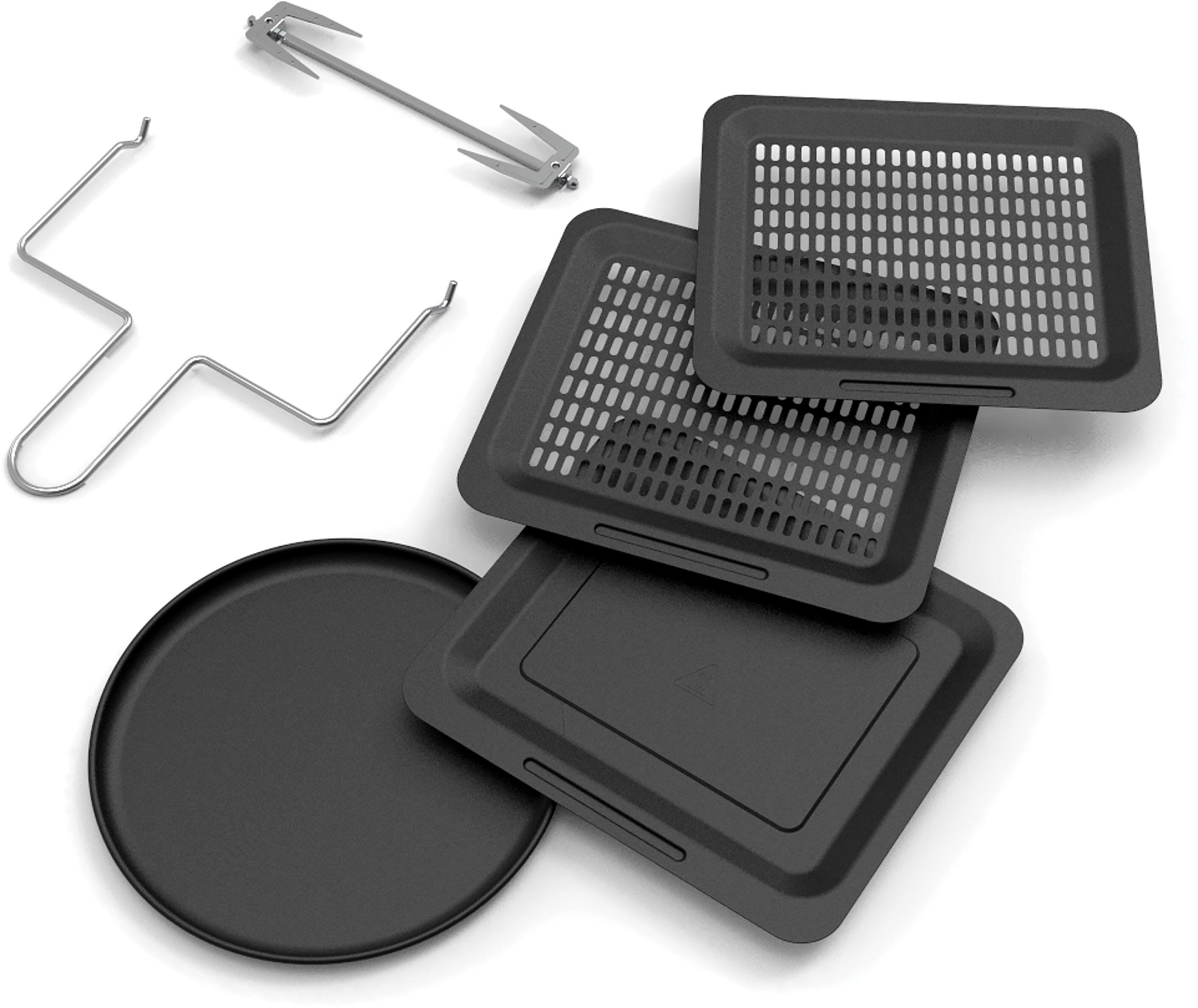 Alt View 1. bella PRO - 12.6-qt. Touchscreen Air Fryer Pizza Oven with Rotisserie - Stainless Steel.