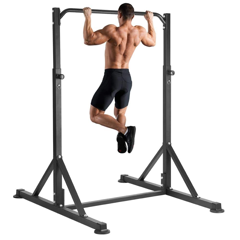 ThinkLink Electronic - Pull Up Station Power Tower Adjustable Pullup Bar Free Standing Heavy Duty Multifunction Strength Gym Workout - Black