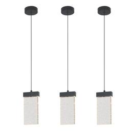 Umeiluce - LED Modern Crystal Pendant Light 3000K Dimming - Matte Black