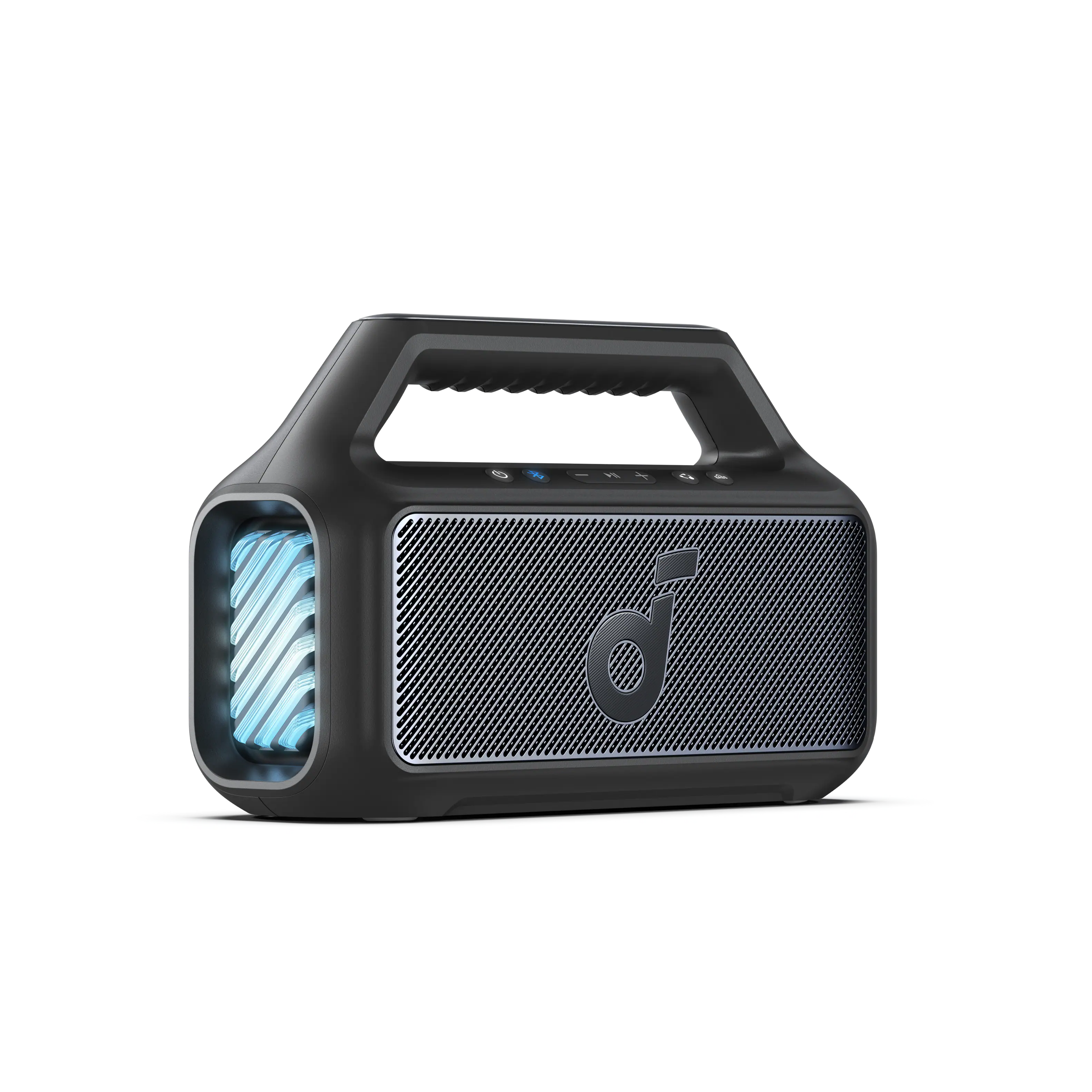 Soundcore - by Anker Boom 2 IPX7 Waterproof Floatable 80W Bluetooth Speaker with Subwoofer, BassUp 2.0, & Custom RGB Light Effects - Black