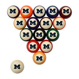 Imperial - Michigan Wolverines Retro Billiard Ball Set - Multicolor