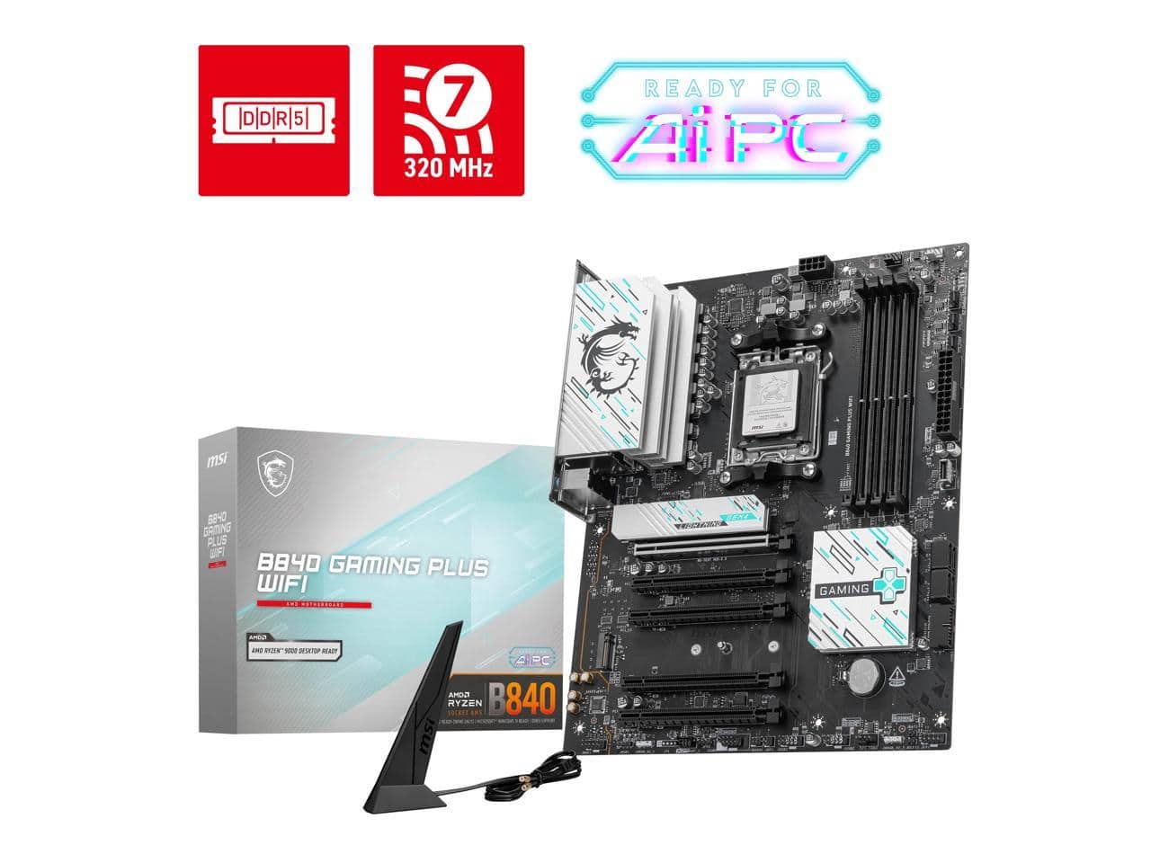 MSI - B840 GAMING PLUS WIFI Gaming Desktop Motherboard