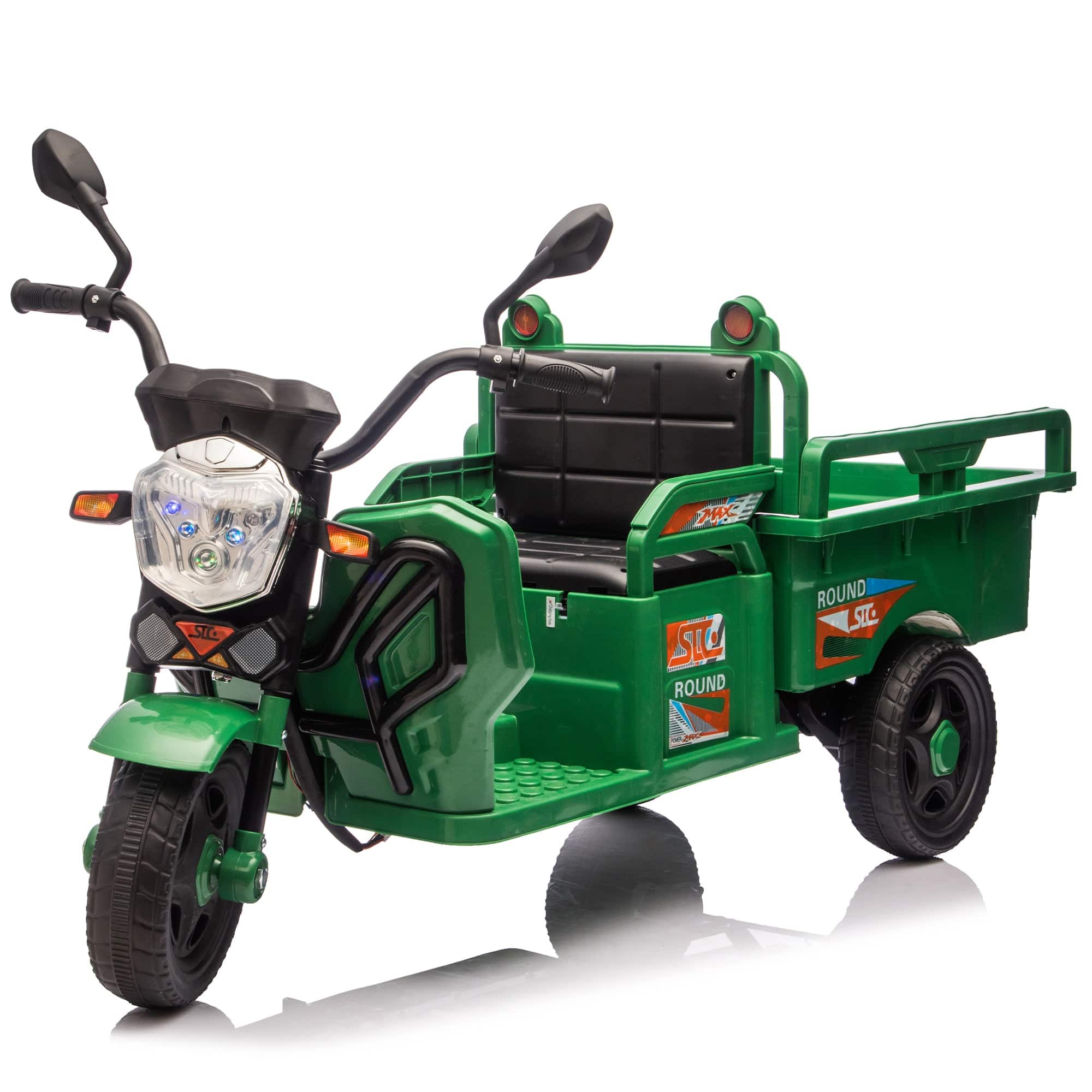 Boyel Living - 3+ 12V Kids Ride On UTV Twin 25W Motors - Green
