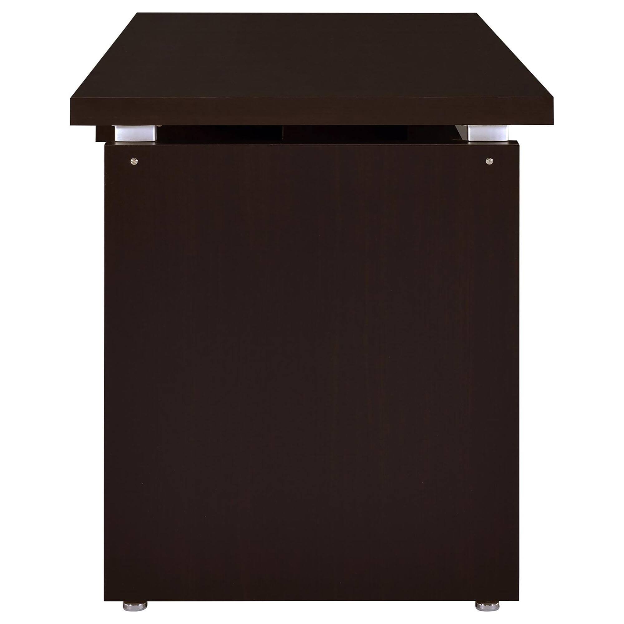 Alt View 5. Tiramisubest - Cappuccino Floating Top Computer Desk - Brown.