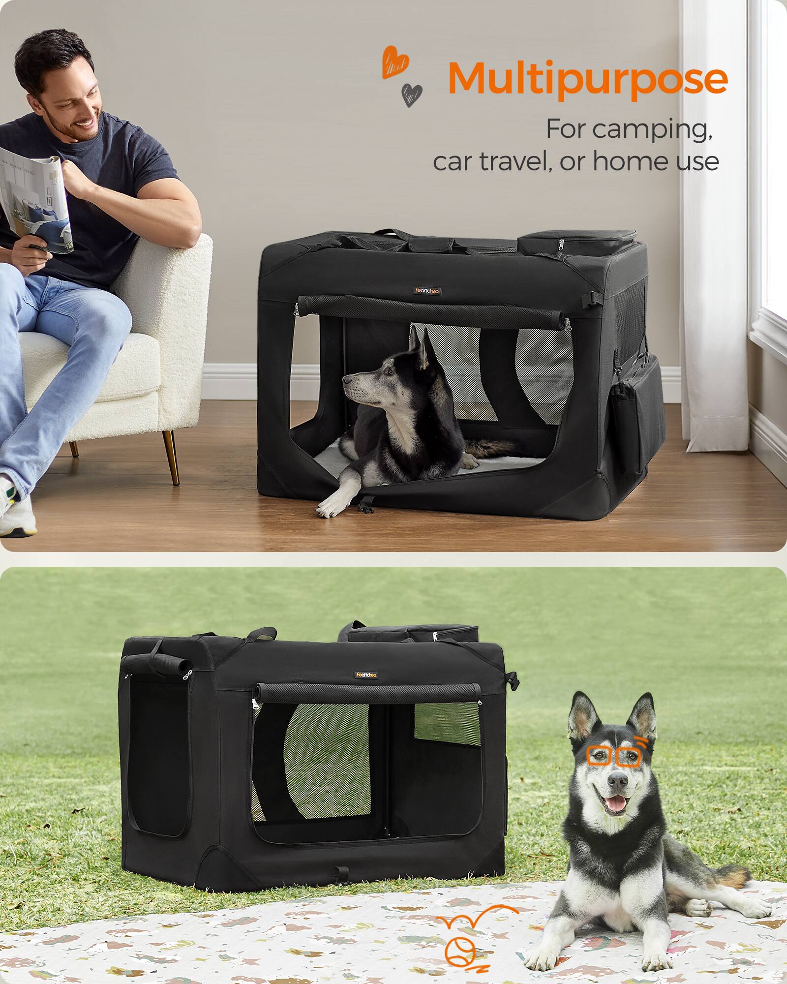Multipurpose  
For camping, car travel, or home use