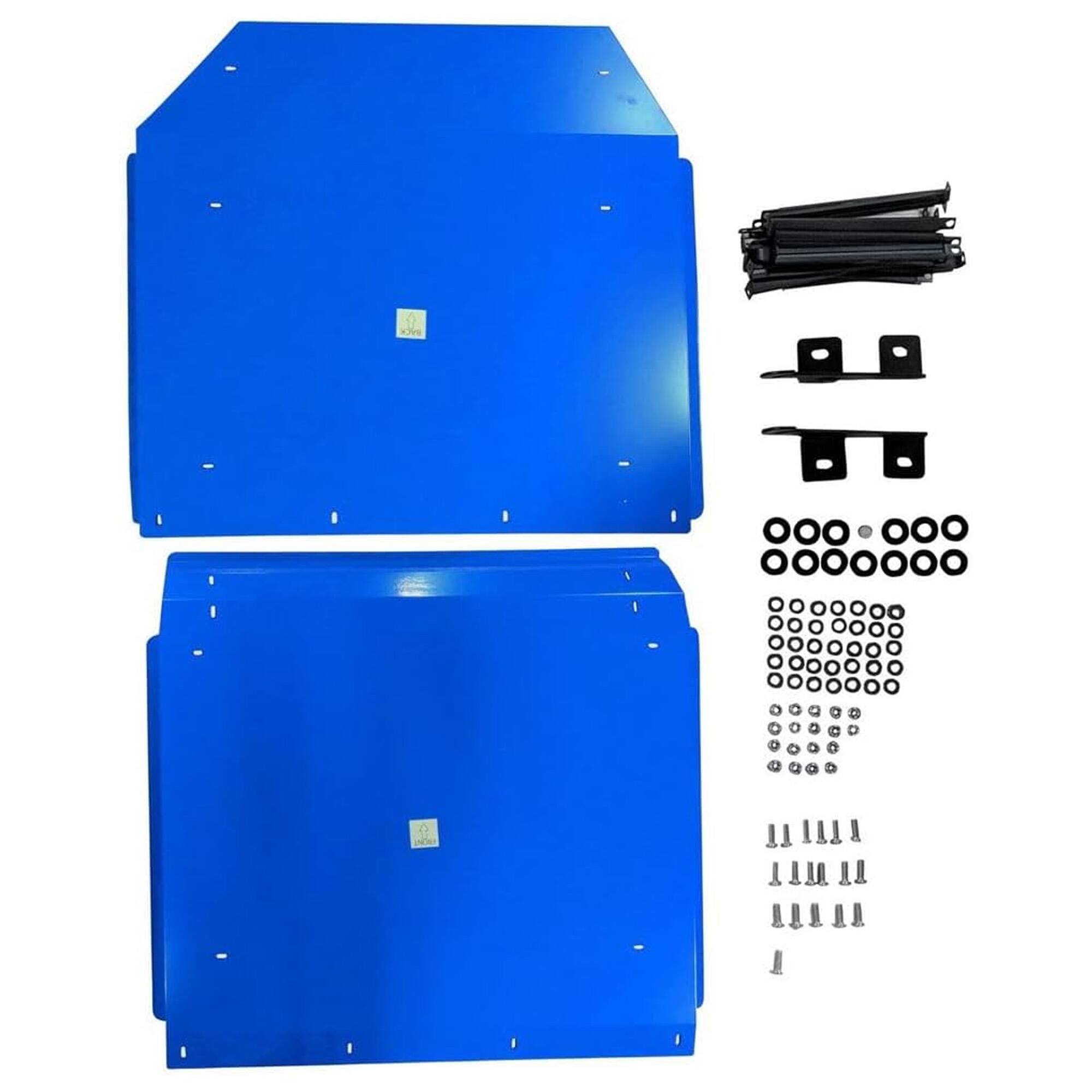 Alt View 4. Titan Ramps - Titan Ramps Aluminum Roof Accessory for Polaris RZR 4-Door UTV Models, Blue.