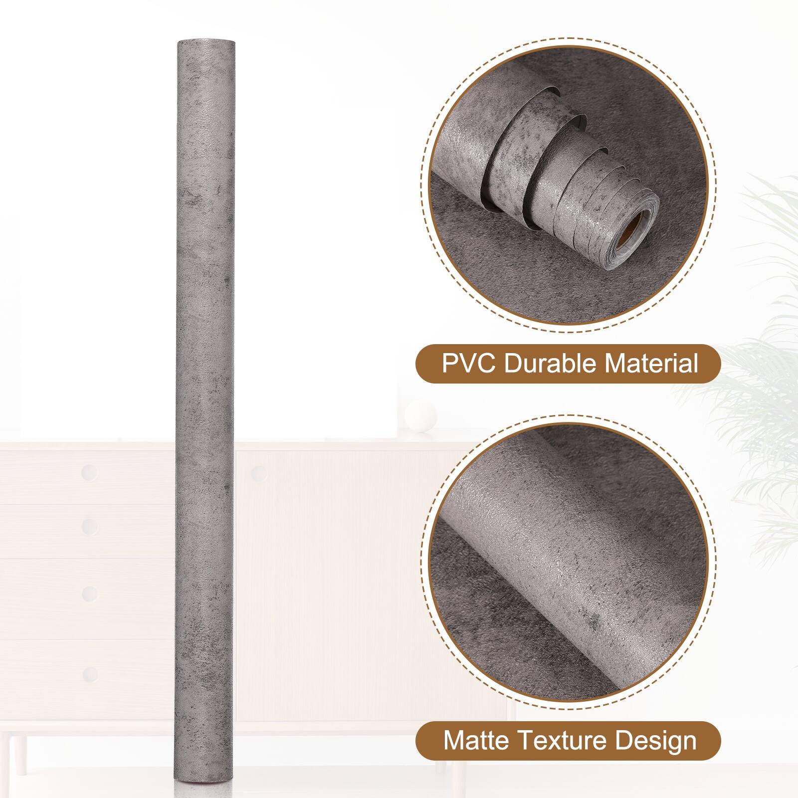 PVC Durable Material  
Matte Texture Design