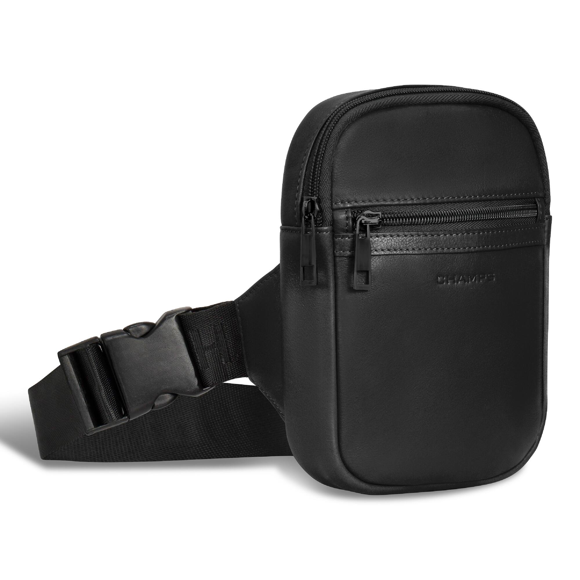Left. Champs - OB-407-BLACK (SMALL HOLSTER) - Black.