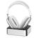 Front. Ultra Supply Co - Wireless Charging Dock for AirPods Max - Silver.