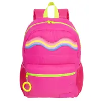 Fashion Angels - Style.Lab by Fashion Angels: Debo Wavy Rainbow Puffer Backpack - Hot Pink - Front_Zoom