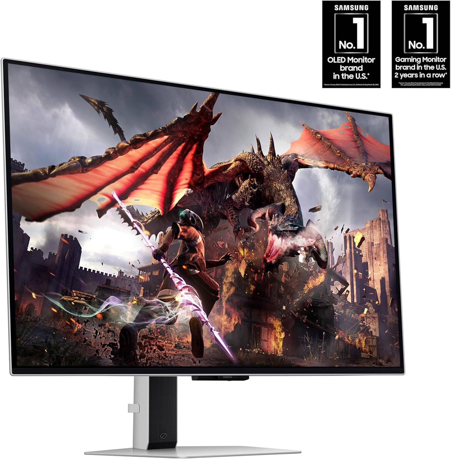 SAMSUNG No. 1 OLED Monitor brand in the U.S.*  
SAMSUNG No. 1 Gaming Monitor brand in the U.S. 2 years in a row
