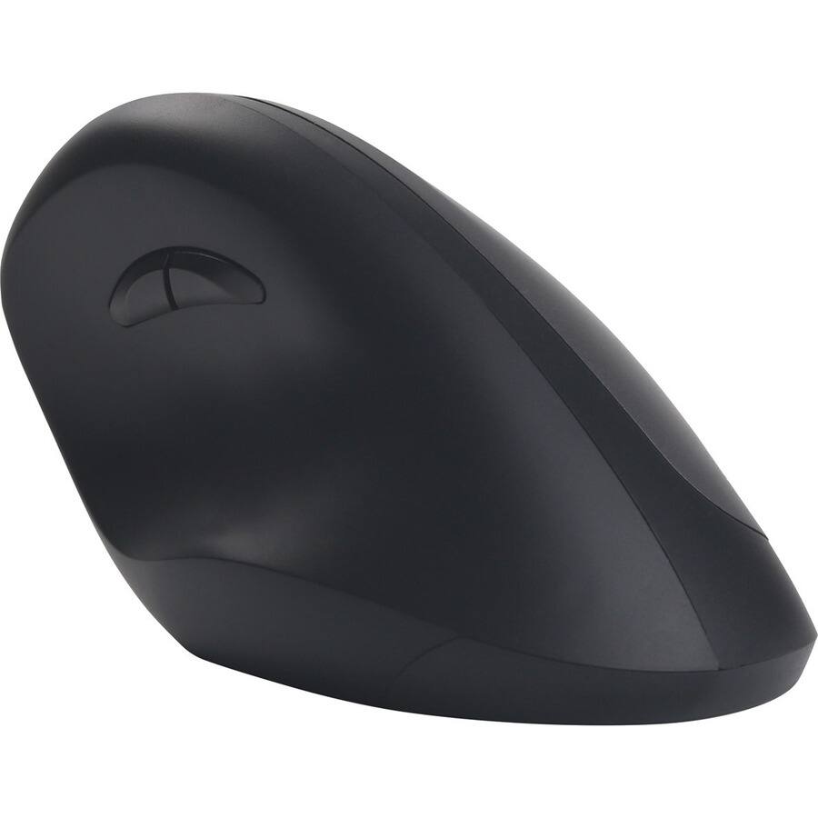 Alt View 1. Adesso - Adesso Antimicrobial Wireless Vertical Ergonomic Mouse - Optical - Wireless - 30 ft - Radio Frequency - 2.40 GHz - Gray - Black.