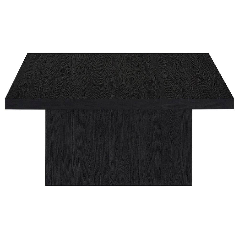 Alt View 2. Coaster Co. of America - Devar Square Engineered Wood Cocktail Coffee Table Black - Black.