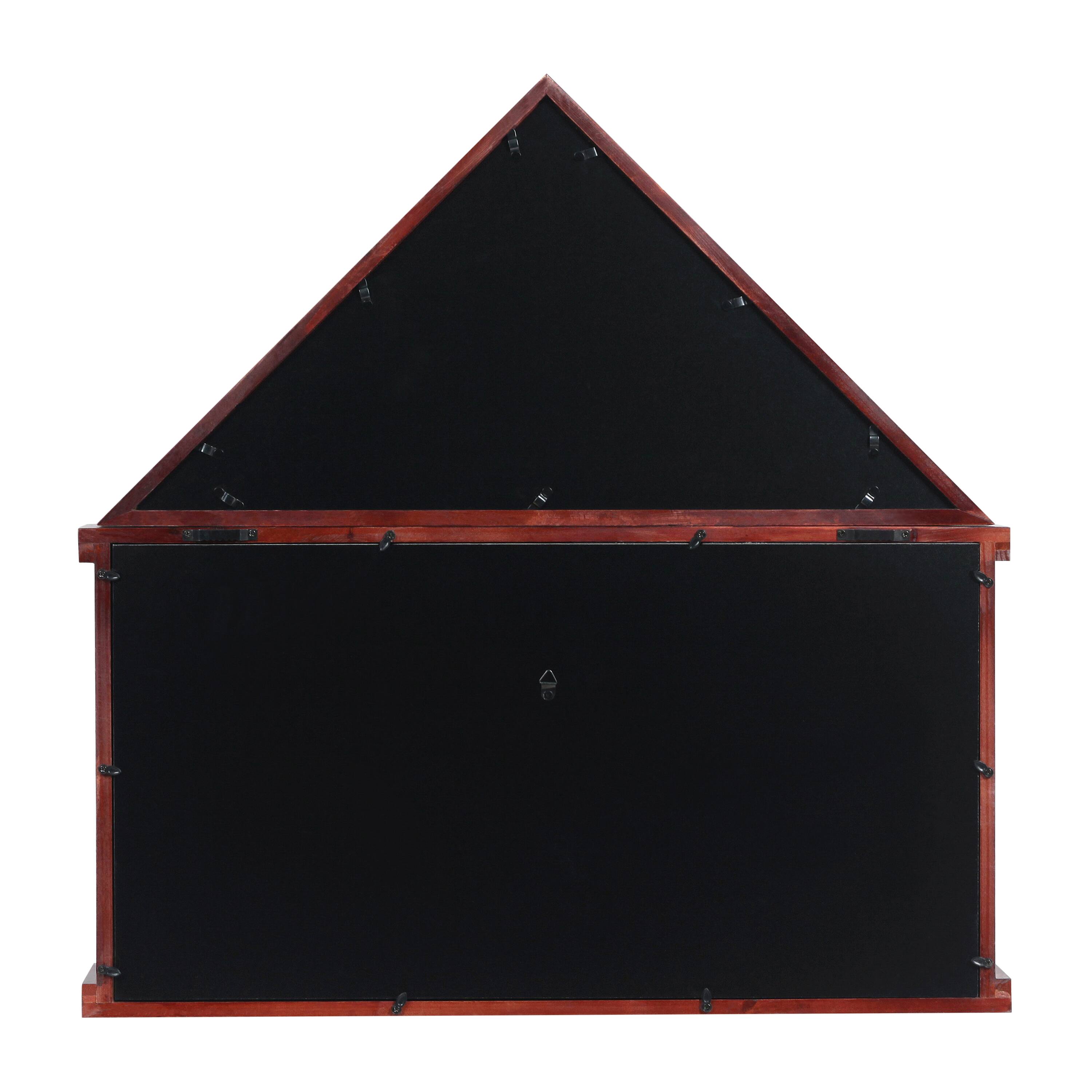 Alt View 7. Emma + Oliver - Arthur Small Solid Wood Memorial Flag Case with Certificate Holder and Shadow Box Display - Mahogany.