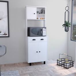 TuHome - Salen Kitchen Pantry - White