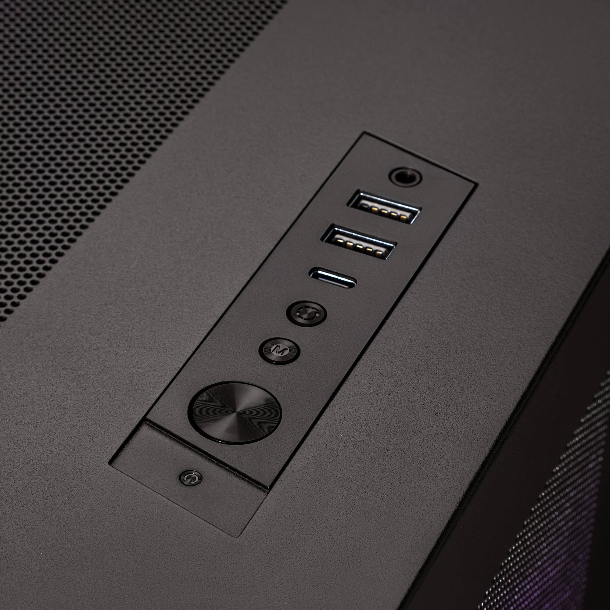 Left. CLX - Horus Gaming Desktop - Intel Core Ultra 9 285K - 96GB DDR5 5600 Memory - GeForce RTX 5080 - 2TB NVMe SSD - 8TB HDD - Black.