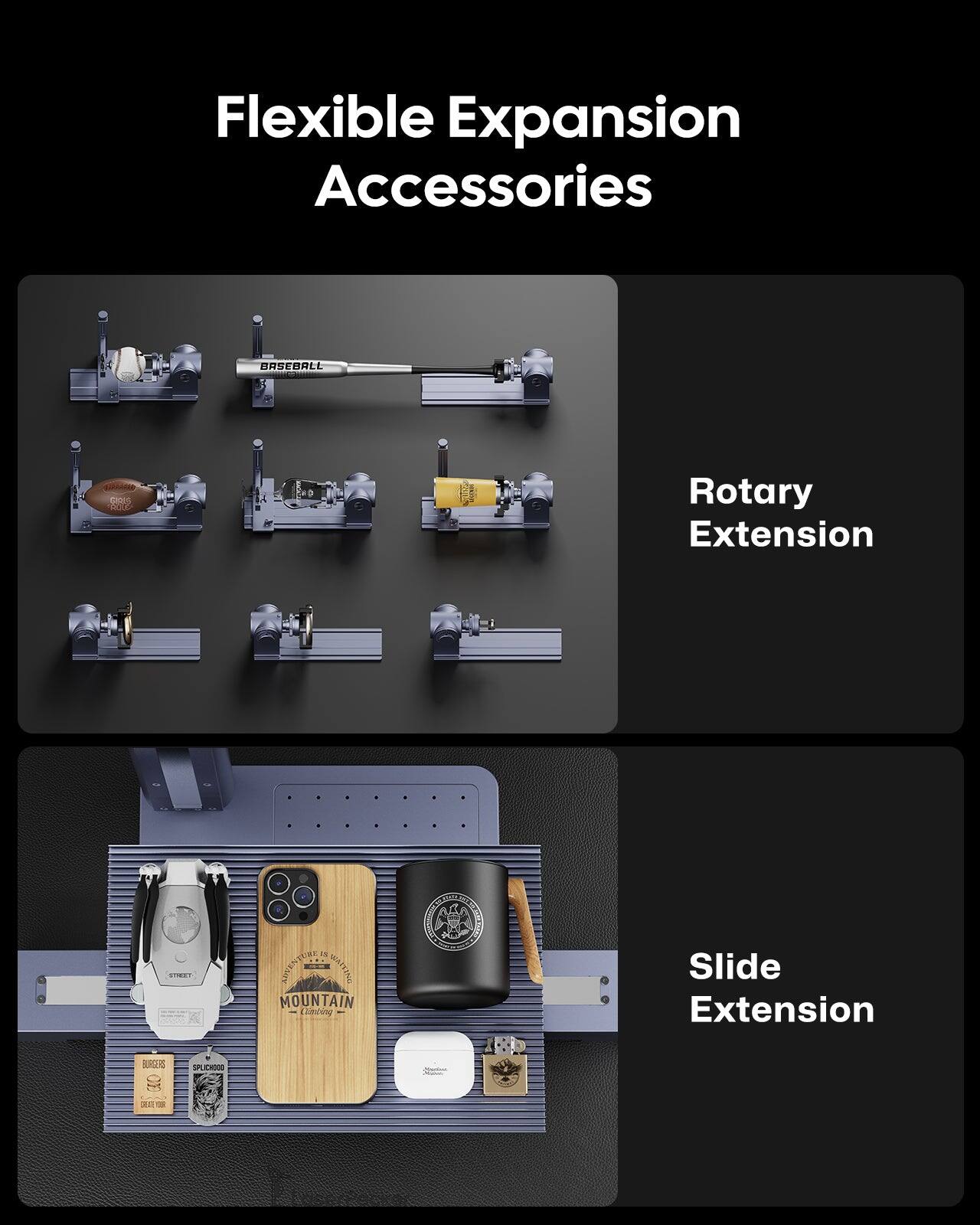 Flexible Expansion Accessories

Rotary Extension

Slide Extension