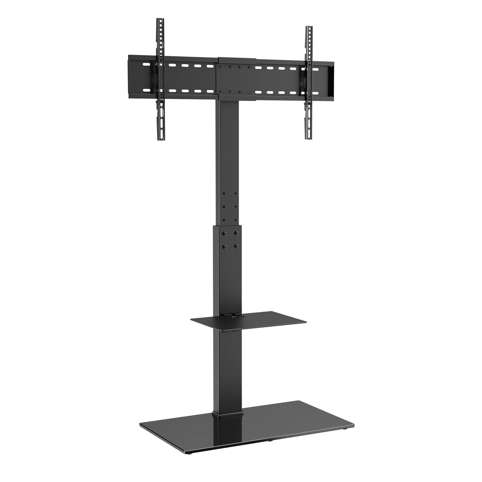 Alt View 5. VEVOR - TV Stand Mount, Swivel Tall TV Stand for 32 to 85 inch TVs, Height Adjustable Portable Floor TV Stand - Black.